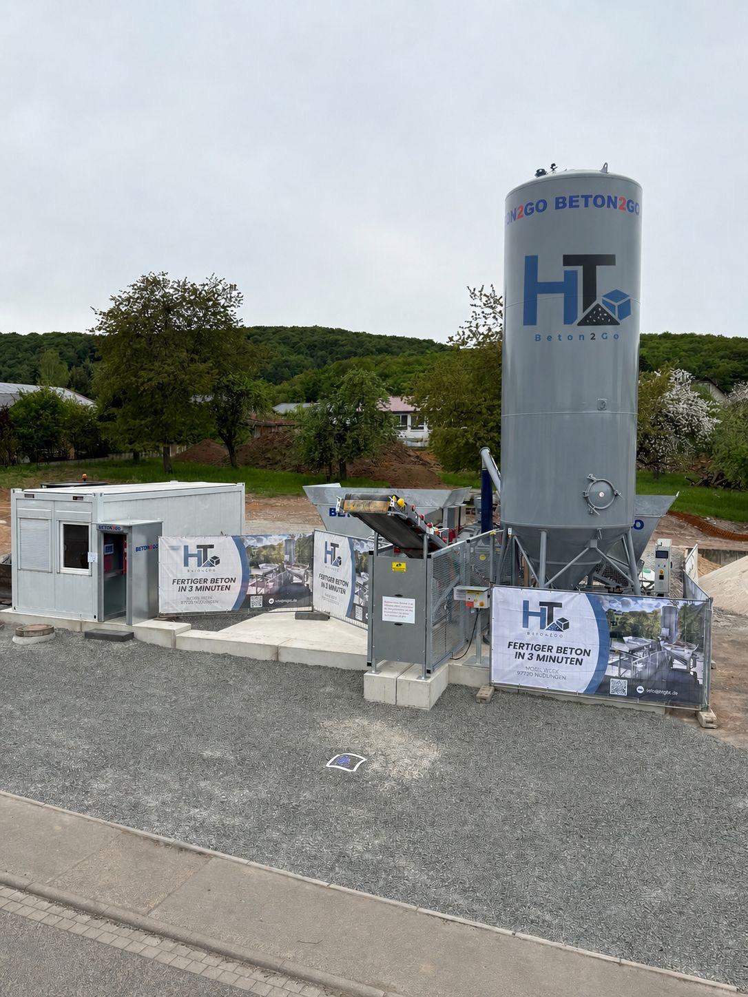 HT Beton2Go – Anlage in Nüdlingen mit Silo und Förderband